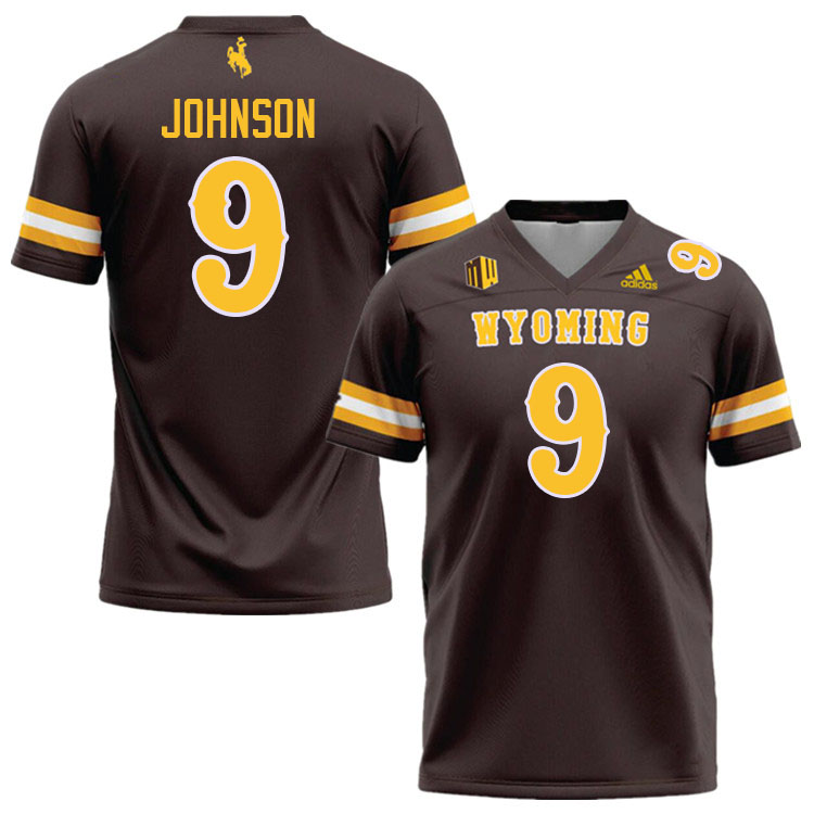 Wyoming Cowboys #9 Brayden Johnson College Football Jerseys,Uniforms-Brown